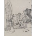 CHARLES JAMES McCALL (1907-1989) Warwick Close W9 Pencil on paper Signed Framed and glazed Picture