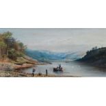 HARRIETTE ANNE SEYMOUR (1830-1915) Daybreak, Looe To Helston Pastel Signed Framed and glazed Picture