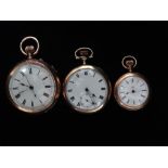 Pocket watch - A multi bridged Illinois Watch Case Co. gold plate, top wind pocket watch, diameter