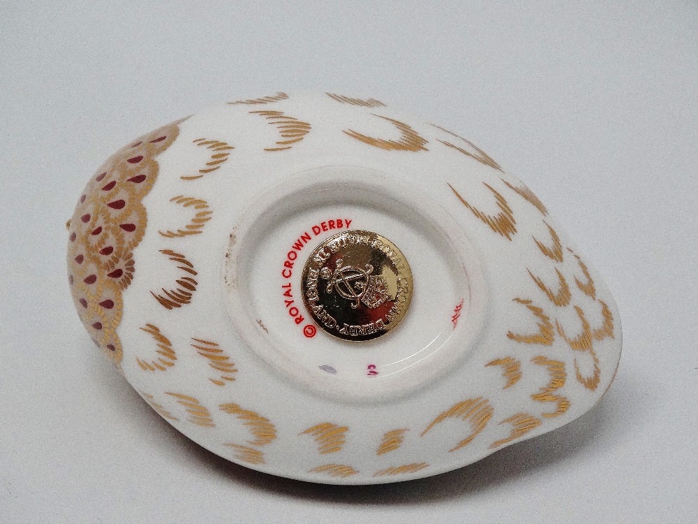 Royal Crown Derby - A paperweight modelled as a partridge, marked MM and hand painted mark D to - Image 4 of 4