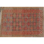 An Afghan Balouch hand knotted rug, 124 x 86.5cm.