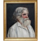 Portrait of a bearded gentleman Oil on canvas board Framed Picture size 46.8 x 39cm Overall size