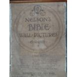Nelson's Bible Wall - Coloured linen backed pictures, Set I and Set II. The first set: The Infant