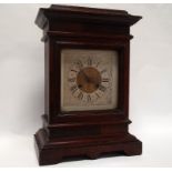 19th century German bracket clock - A Deutsches Reichspat 62975, a mahogany cased two train