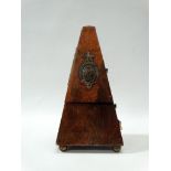 Metronome - A mid 19th century mechanical rosewood cased 'Maelzel, London' metronome, of obelisk
