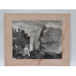 Photography - A black and white photograph, the mount inscribed 'Land's End' of Jeanne Gougy, a