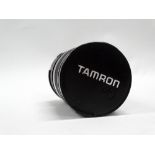 A Tamron 35-80mm f 2.8 - 3.8 CF Macro Zoom lens in black finish with u.v. filter and caps - for