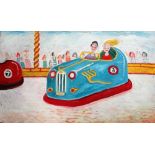 SIMEON STAFFORD (B.1956) Bumper Car Oil on board Signed, further signed verso and dated 17/11/12 122