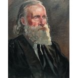 Portrait of a bearded gentleman Oil on canvas board Framed Picture size 48 x 37.7cm Overall size