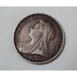 COINS - A Victoria 5 shilling coin 1895.