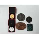 COINS - A quantity of medallions and tokens, to include Crystal Palace centenary commemoration of