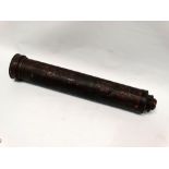 Dolland brass telescope - A circa 1800 Dolland London five draw telescope, the first tube