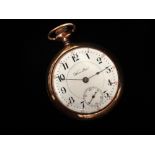 Pocket watch - A Hamilton Watch Co. of Lancaster PA 17 jewel gold plated pocket watch No.537959 with