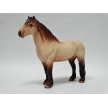 Beswick - a Highland dun pony, height 18cm, length 20.5cm.
