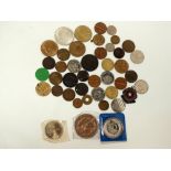 COINS - A quantity of coins and tokens.