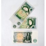 BANK NOTES - Three sequential Somerset £1 notes.
