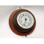 Ship's barometer, gimbal compass and telescope - A John Barker & Co. Ltd Kensington brass cased