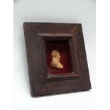 MILITARIA - Brodiard, a Napoleonic army officer in shallow box with glazed oak frame, signed