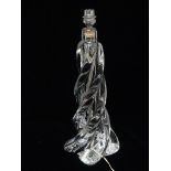 Sevres France glass table lamp - An early to mid 20th century four twist glass column lamp, marked