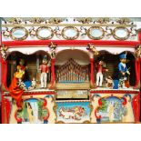 Fairground scratch built barrel organ display - A section of a former automaton, having military