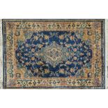 A Persian Nain silk/wool hand knotted rug, 175 x 121cm.