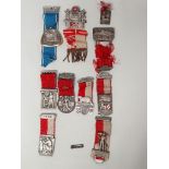 MILITARIA - A quantity of Swiss military shooting medals, some with enamel decoration and ribbons.