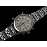 Seiko - A stainless steel quartz (battery) Chronograph Sports 100 with date, luminous dial and three