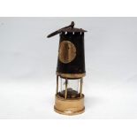 Miner's lamp - A Type S1 Ministry of Power safety lamp with embossed Berwood Engineering Co Ltd