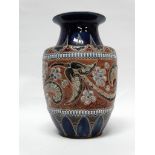 Doulton Lambeth England Art Union Of London - A baluster shape vase with bas relief No.6686 and