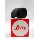 A Leitz (Canada) Summicron-R 50mm f2 lens 'For Leica R Only' in black finish with caps and maker's