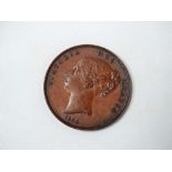 COINS - A Victoria 1 penny coin 1854.