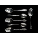 Golf - A silver teaspoon marked N.G.C. with a pair of crossed golf clubs and a ball, London 1942,