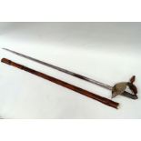 MILITARIA - An Edward VII officer's dress sword with shagreen covered grip, the etched blade by