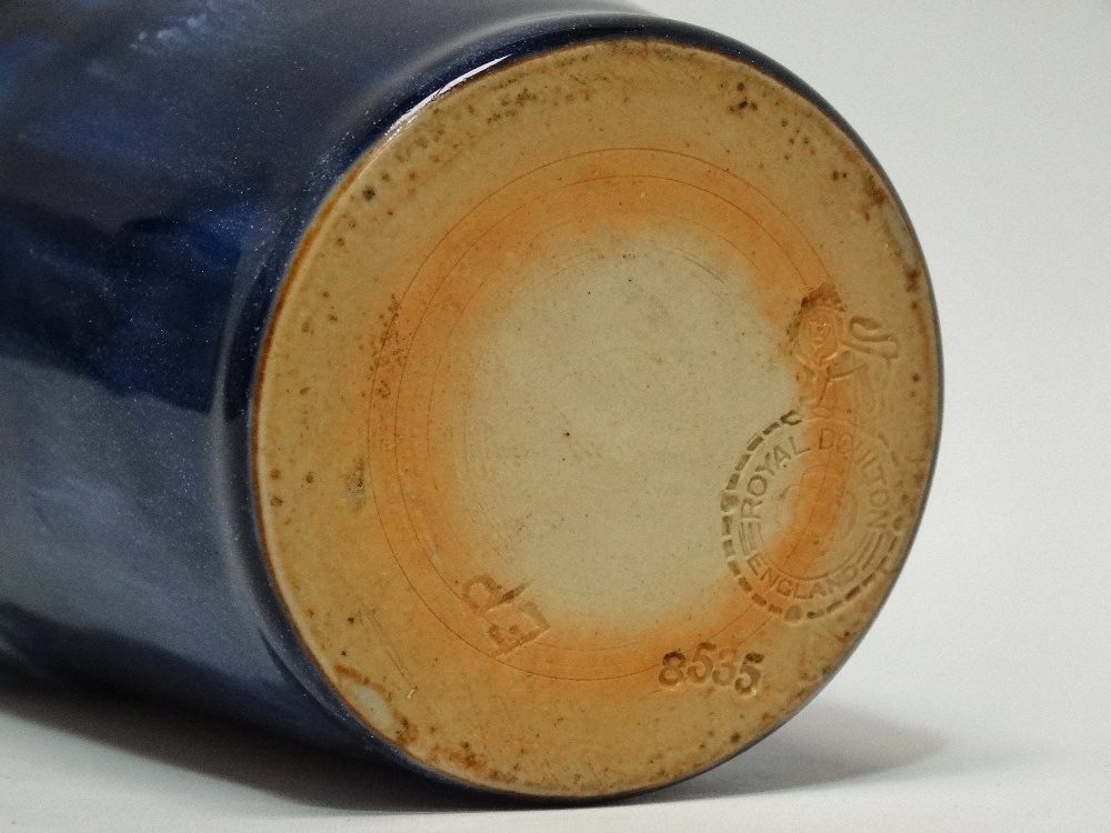 Royal Doulton - A hallmarked silver rimmed beaker, London 1928, 8535 and maker's mark EP to base, - Image 3 of 4