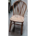 A matched set of six stickback chairs with supports - Ash, beech and elm chairs, to include such