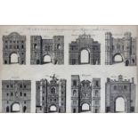 Circa 1900 London engraving The City Gates as they appeared before they were pulled down, Moor Gate,