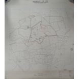 CORNISH MINING INTEREST - 'Polberro Tin Ltd - Surface Plan, with hand coloured and annotated