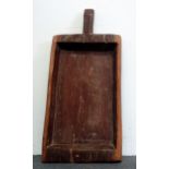 18th/19th century Cornish wooden dough proving tray - A Cornish bakery carved wooden tray, with