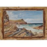 WALLACE BENNETTO (XX) Porth Island Watercolour Signed and dated 1922 Picture size 30 x 45cm Together