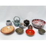 Assorted ceramics - To include a large Masons Ironstone Real China pedestal bowl, height 14cm,