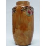 Royal Doulton - An Art vase in relief, X8909 9463 and stamped A and indistinct maker's mark for MB