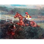 CLAIRE EVA BURTON (B.1955) Two limited edition prints Rodrigo de Triano, Lester Piggott Up Bears