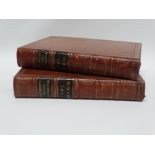 BOOKS - POLWHELE, Reverend Richard, 'The History of Cornwall' full leather gold tooled hardcover,