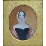 FRANCIS HARGREAVES (XVIII-XIX) Portrait Of A Lady Oil on board Inscribed verso 'Pinet Liverpool