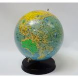 Rath Political Globe - A retro vintage 20th century 1980s terrestrial political desk top globe,