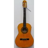 Guitar - A Herald classical accoustic guitar, together with a Gallotone Gem 1950s 3/4 size parlour