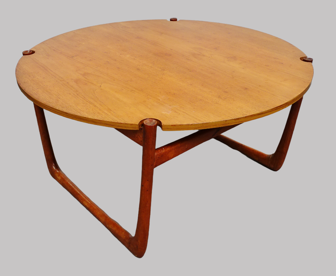 Fortis Coffee Table Danish Mid Century - A circa 1960's France and Son teak coffee table designed by