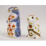 Royal Crown Derby - Two paperweights, Mouse, height 7.3cm and Chipmunk, height 10.4cm.