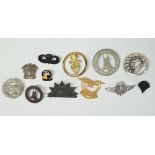 World Military Cap Badges - Parachute Regiment, US Army Airborne Paratrooper, US Army Naval Officer,