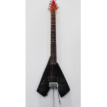 Guitar - An interesting custom made electric guitar with gig bag, together with a Columbus vintage